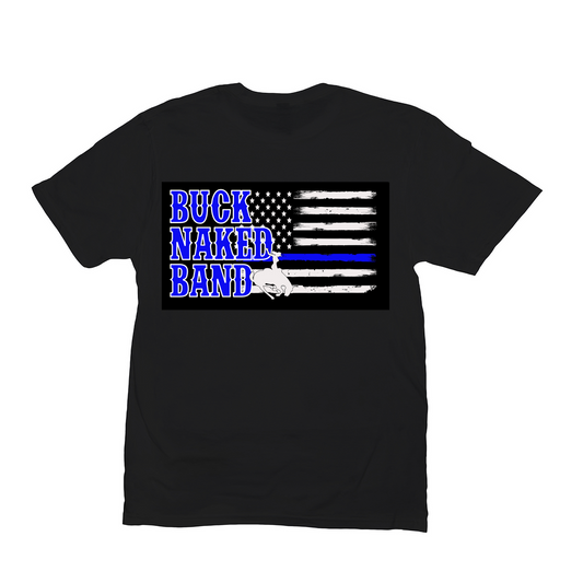 Buck Naked Band Blue Line T-Shirts