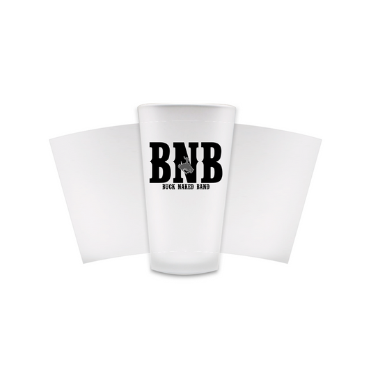 Buck Naked Band Frosted Pint Glasses